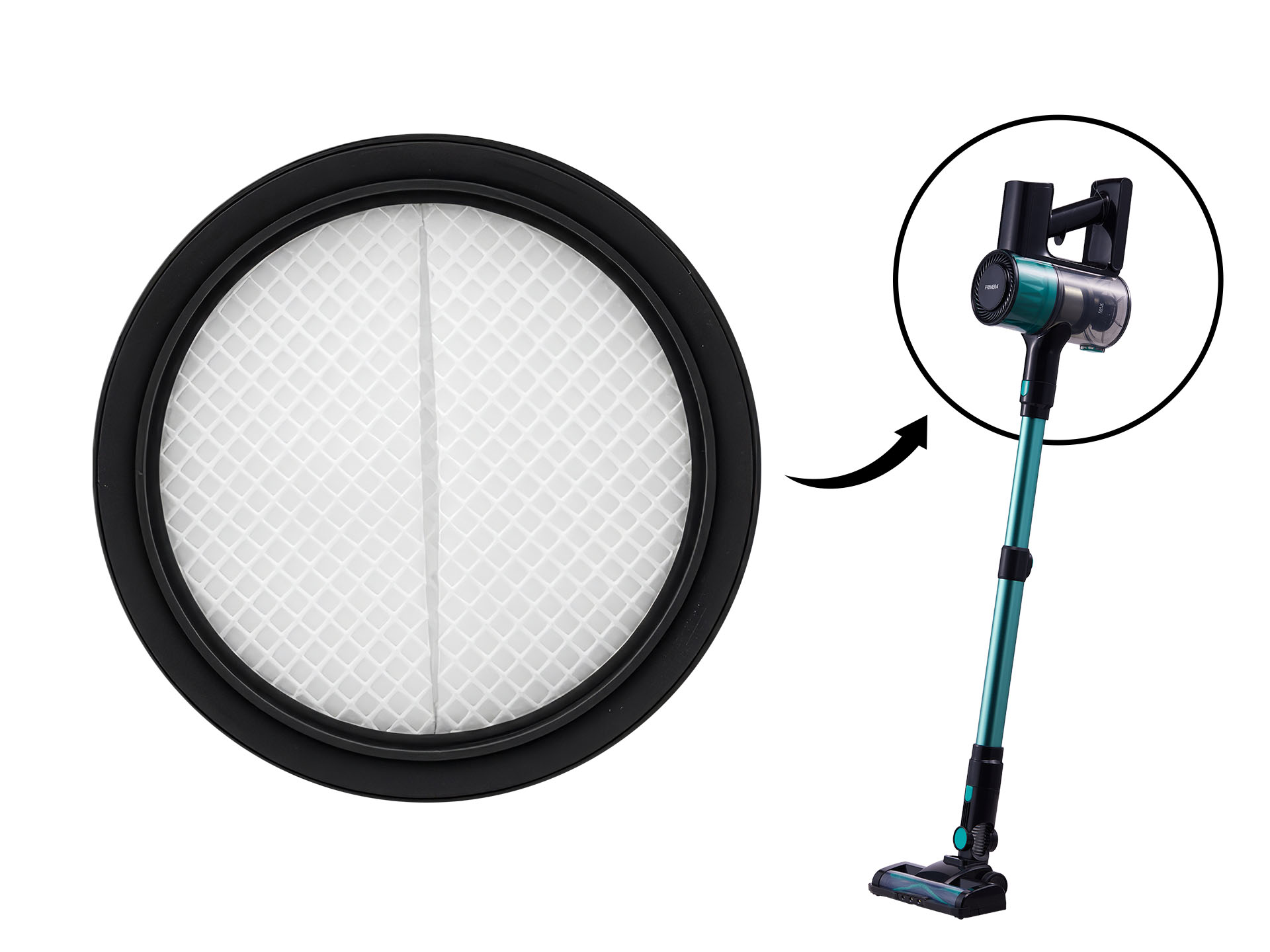 Primera cyklonický vysávač 2v1 Pro - filter