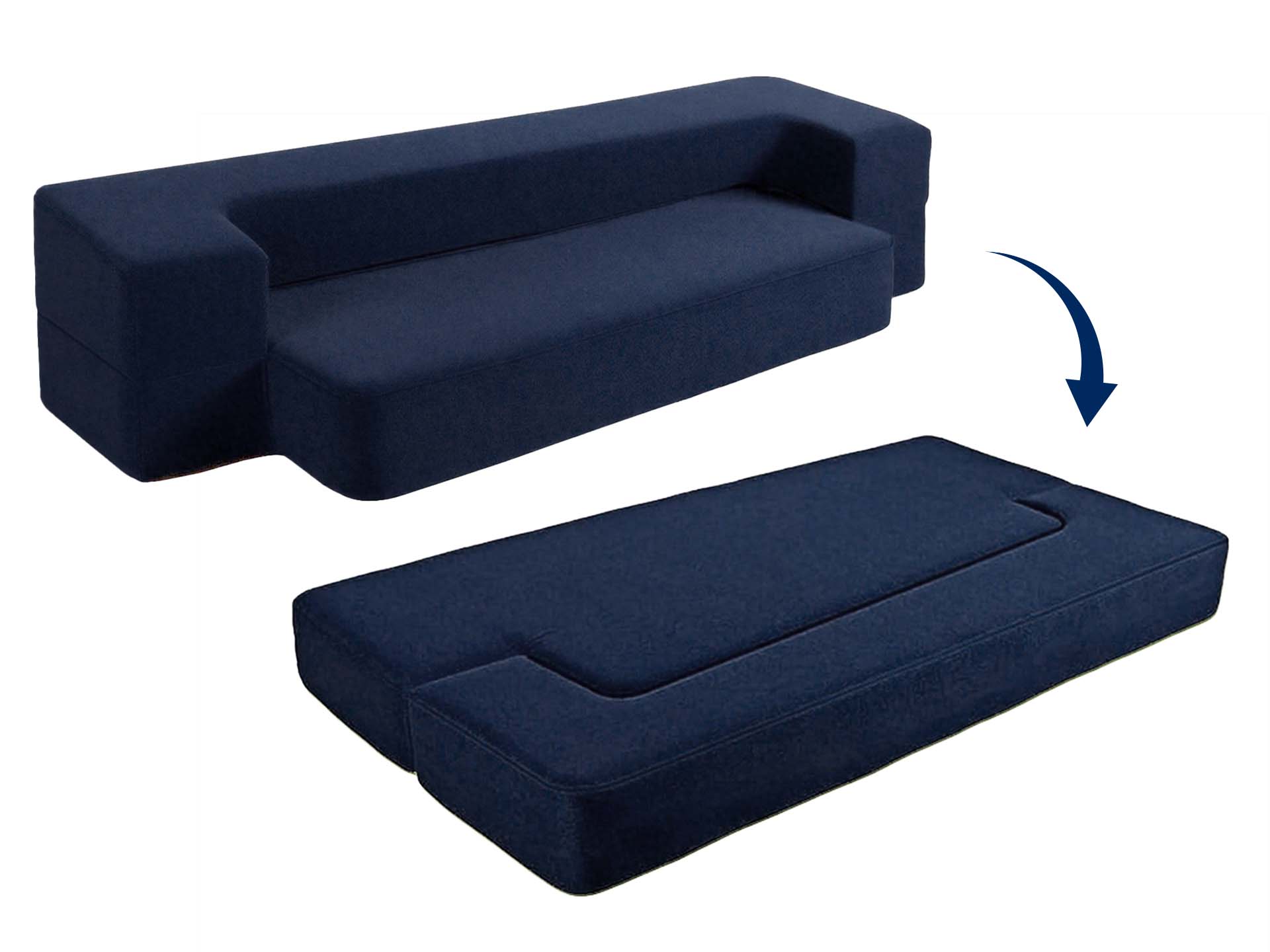 Dormeo Rozkladacia Pohovka 2V1 Modrá-image