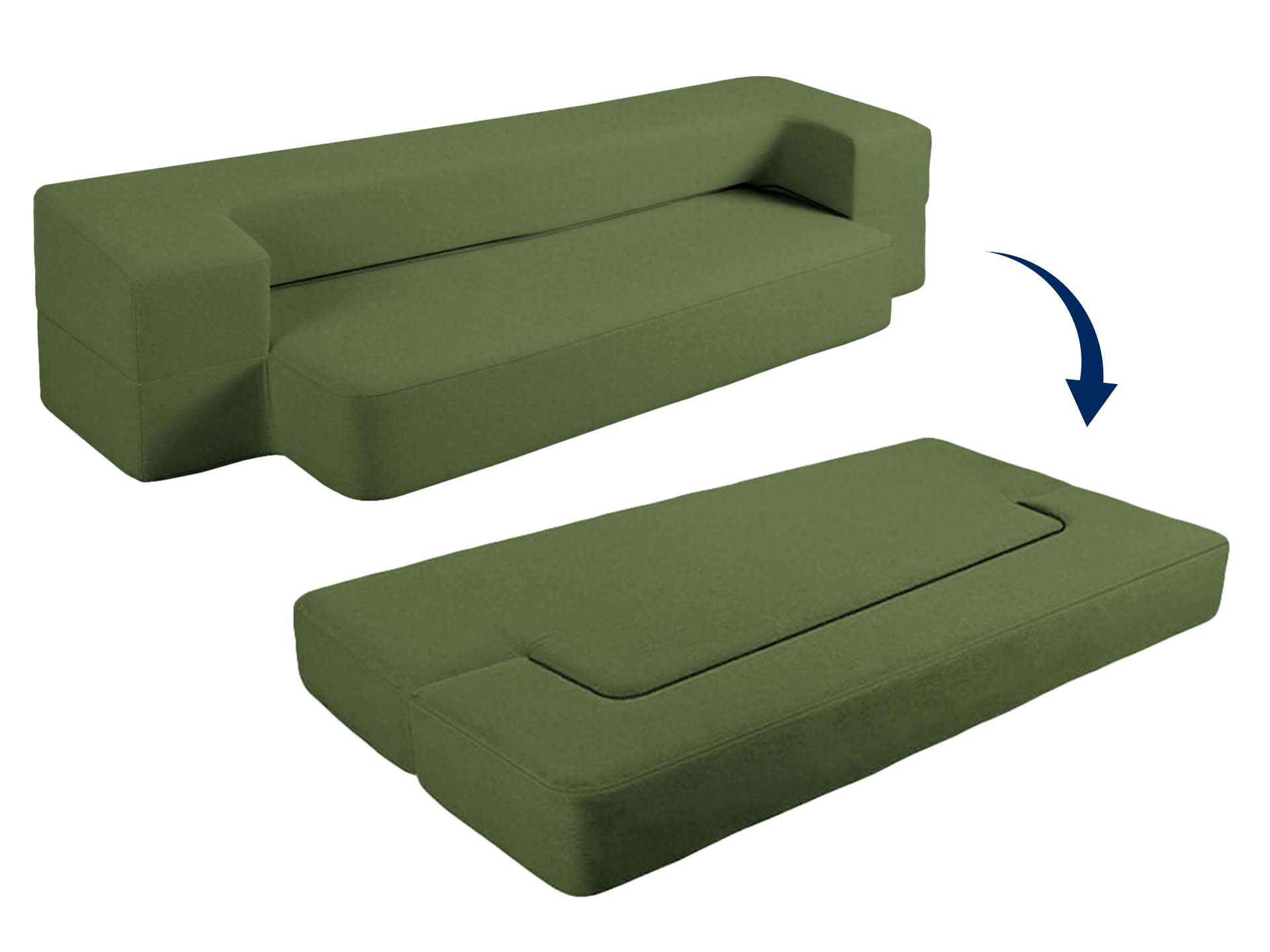 Dormeo Rozkladacia Pohovka 2V1 Zelená-image