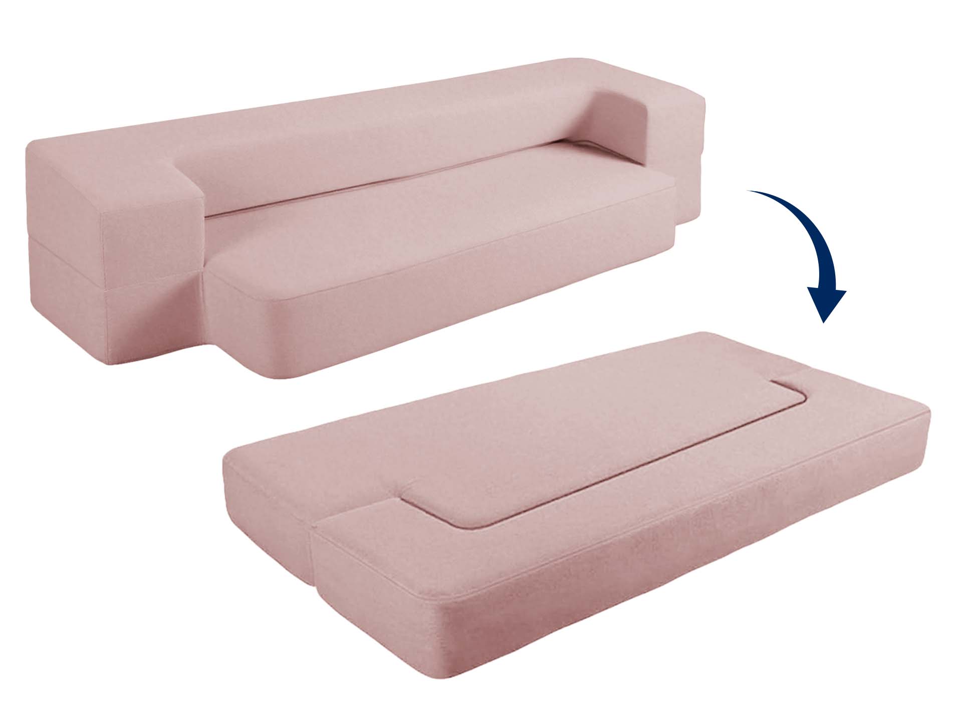 Dormeo Rozkladacia Pohovka 2V1 RužOvá-image